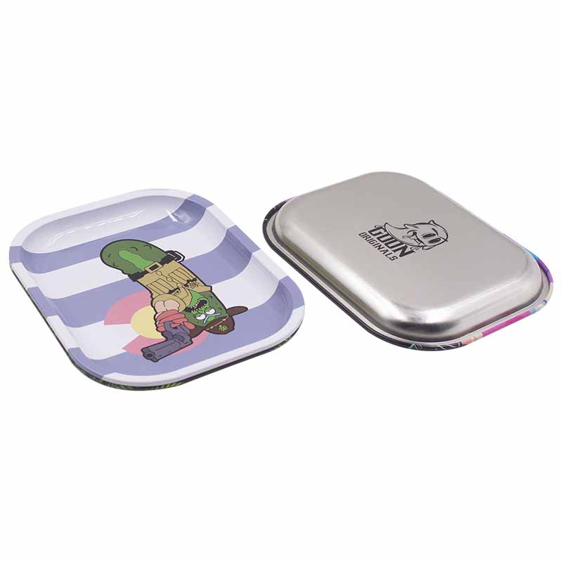 Square Tobacco Rolling Tin Tray