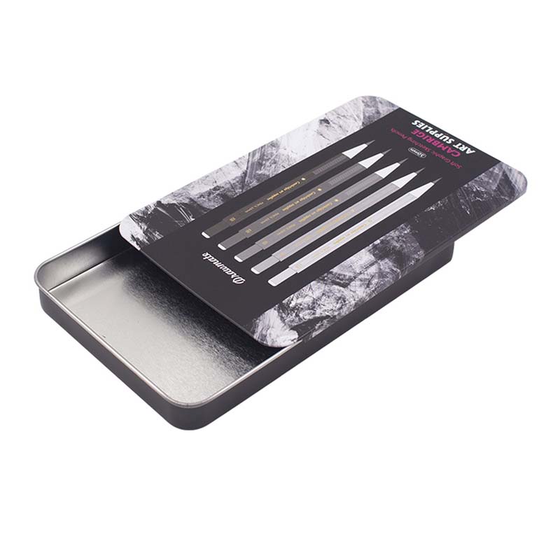 Metal Pencil Case With Sliding Lid