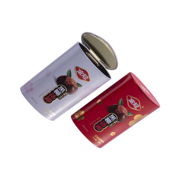 Candy Tin Box With Hinged Lid
