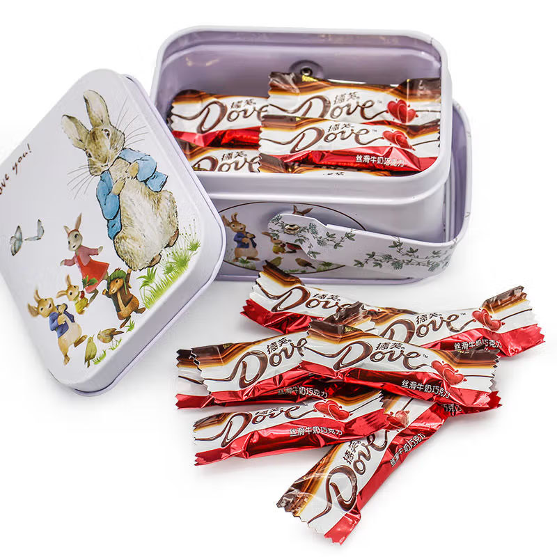 handle candy biscuit tin box