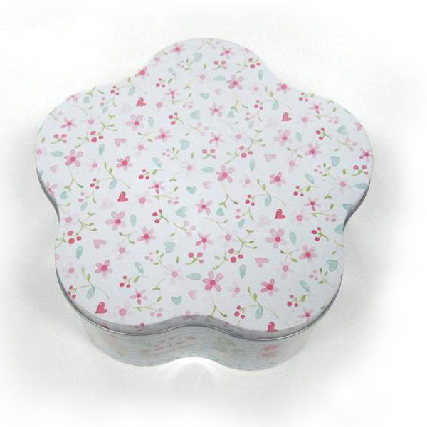 Flower Shaped Chocolate Tin Box