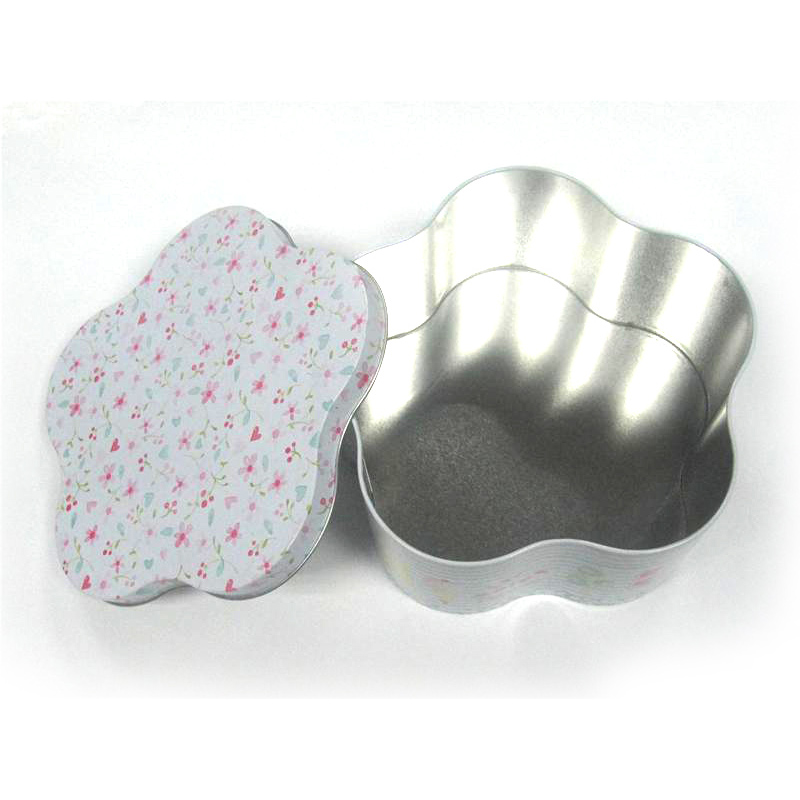 Flower Shaped Chocolate Tin Box