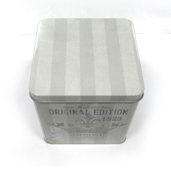 Vintage Square Tin Box