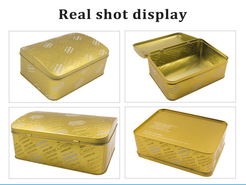 golden food tin box