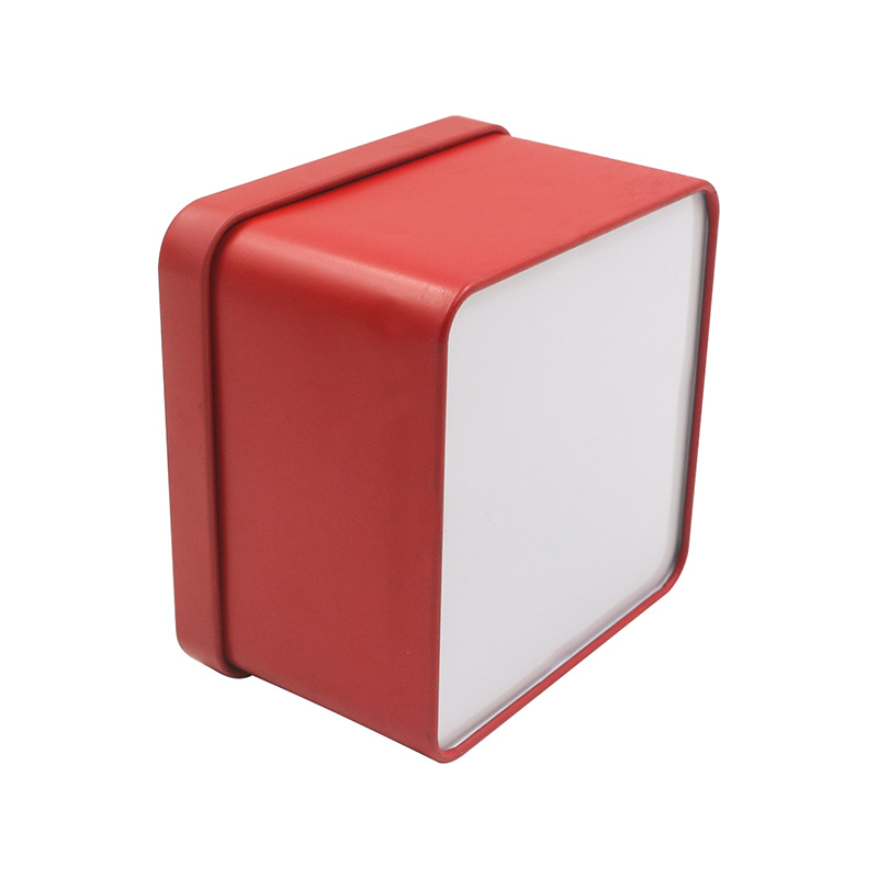 square tea tin box