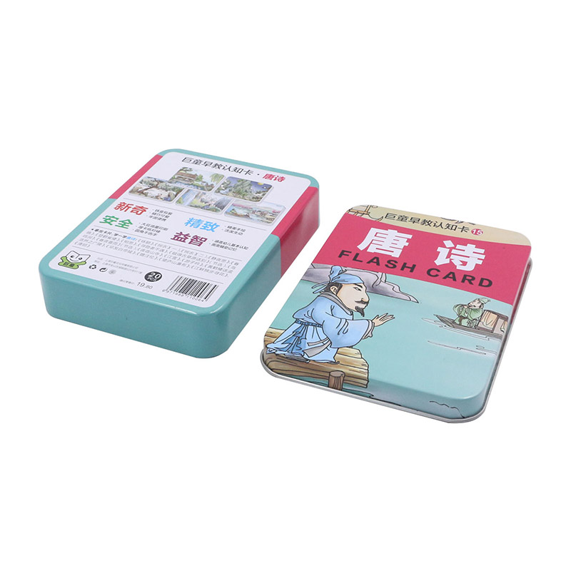 Reading Card Tin Container