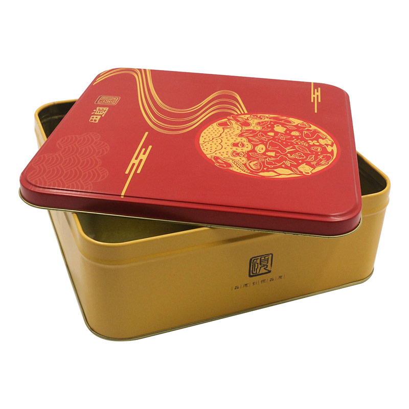 Square Mooncake Tin Box