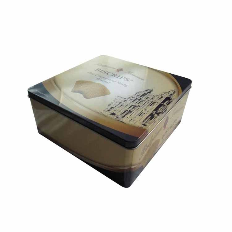 TMS402 Square Biscuit Tin Box