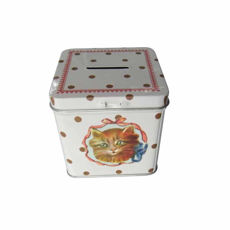 TMA12 Square Tin Bank