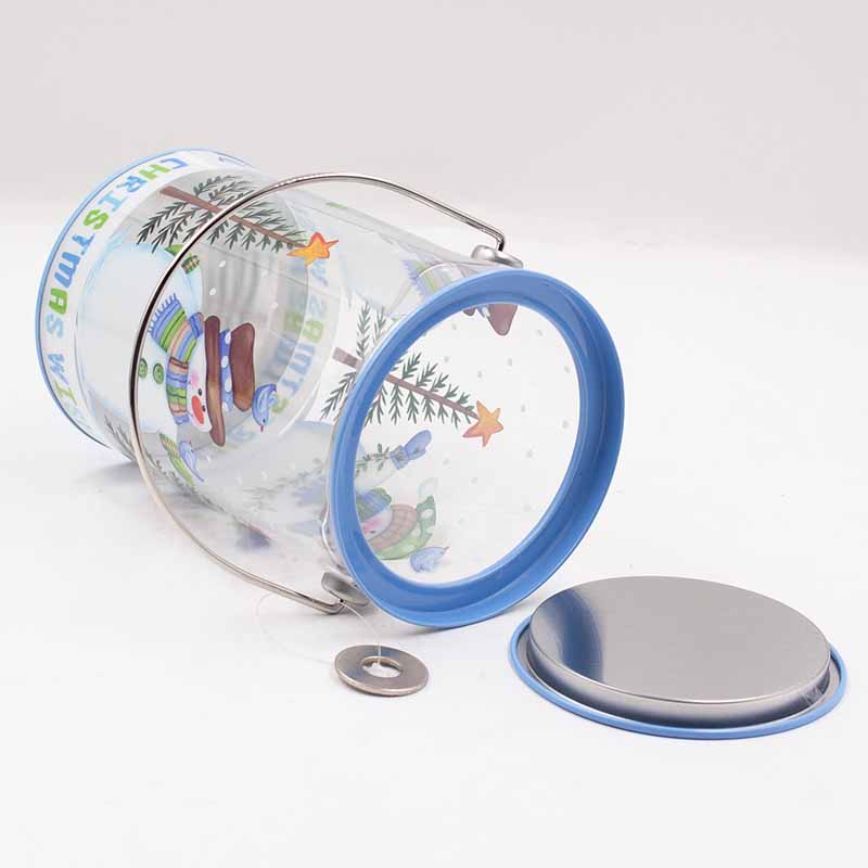 Clear PVC Tin Bucket